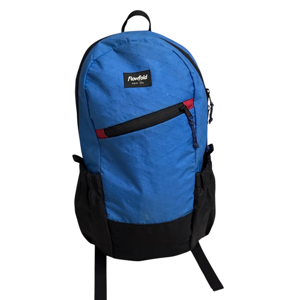 Flowfold 18L Daypack Blue Black X-Pac Lightweight Backpack Maine USA Made